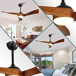 Sofucor 52'' Ceiling Fan with Lights Remote
