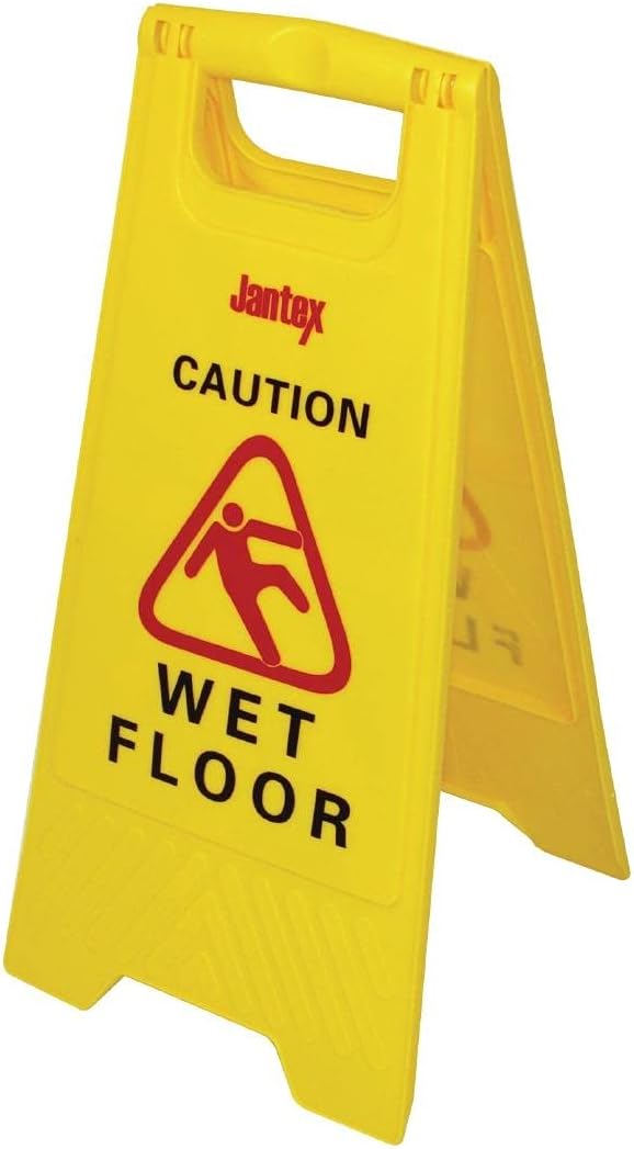 JANTEX Wet Floor Safety Sign Notice Plaque Poster 6325