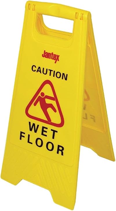 JANTEX Wet Floor Safety Sign Notice Plaque Poster 6325