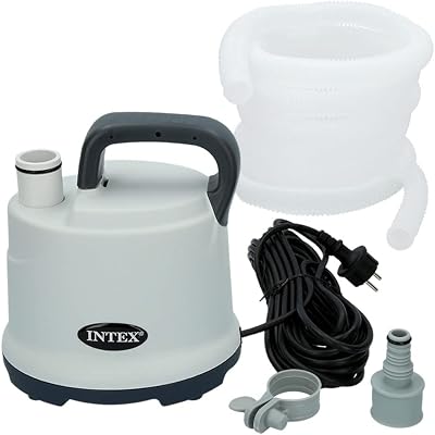 Intex Pool Drain Pump 28606 Submersible 32ft Cable IPX8 Multi-Colour