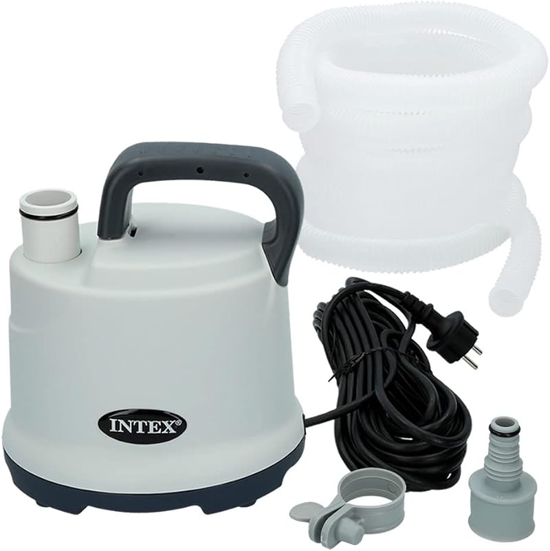 Intex Pool Drain Pump 28606 Submersible 32ft Cable IPX8 Multi-Colour