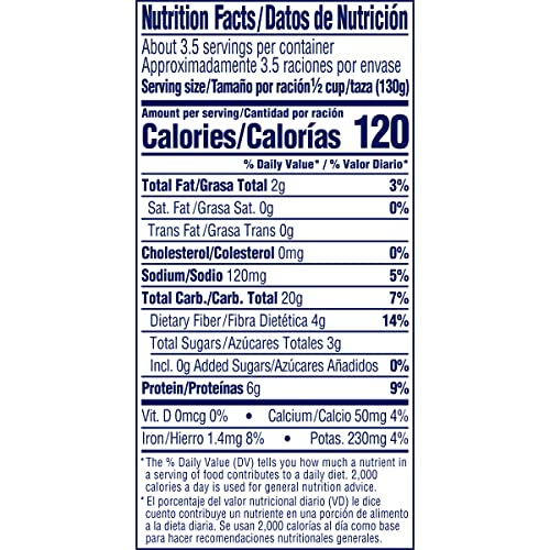 BUSH'S BEST Organic Garbanzo Beans Canned Beans, Organic Chick Peas