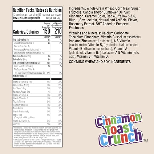 Cinnamon Toast Crunch Rolls Breakfast Cereal, 16.7 OZ