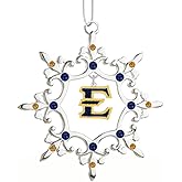 East Tennessee State University Rhinestone Christmas Ornament