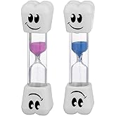 Smile Tooth 2 Minute Sand Timer Assorted Colors (2 Pack)