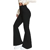 SHENHE Women's High Waisted Stretch Yoga Pants Solid Color Flared Sports Running Workout Bottoms