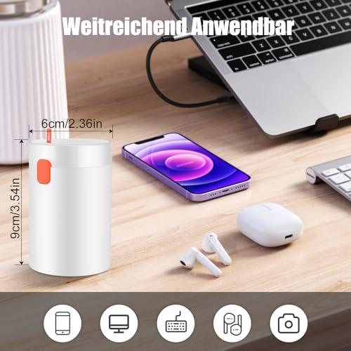 VICHYIE 20 in 1 Keyboard Cleaning Kit with Brush, Headphone Cleaning Kit for AirPods 1/2/3/Pro, PC Cleaning Kit Accessories for Laptop, Mobile Phones, Keyboard, Earphones, Camera (White)