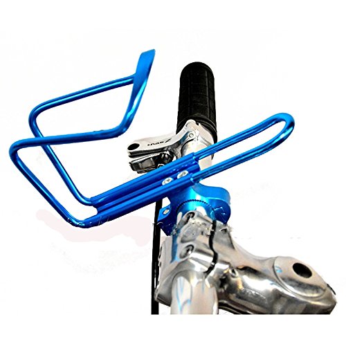 YALANK Bike Water Bottle Holder,Bicycle Water Bottle Cage Holder,Lightweight Bike Water Bottle Cages,Aluminum Alloy Cycling Water Bottle Rack Holder Cage for Cycling MTB Bike Road Bike,Blue