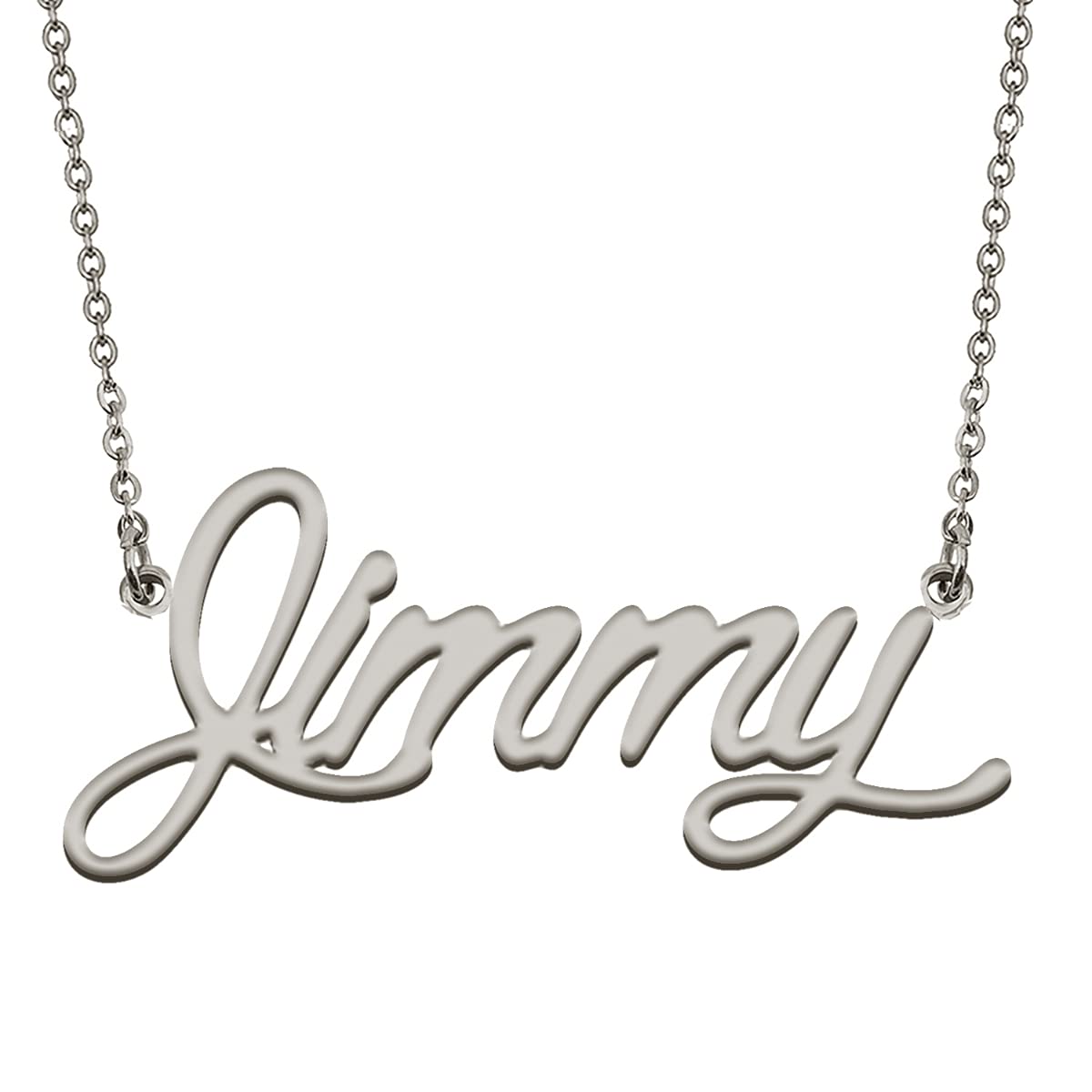 HUAN XUN Custom Letter Script Name Necklace