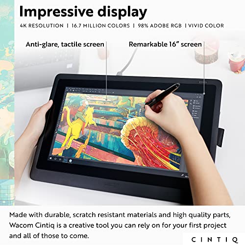 Cintiq 16 Drawing Tablet with Full HD 15.4Inch Display Screen