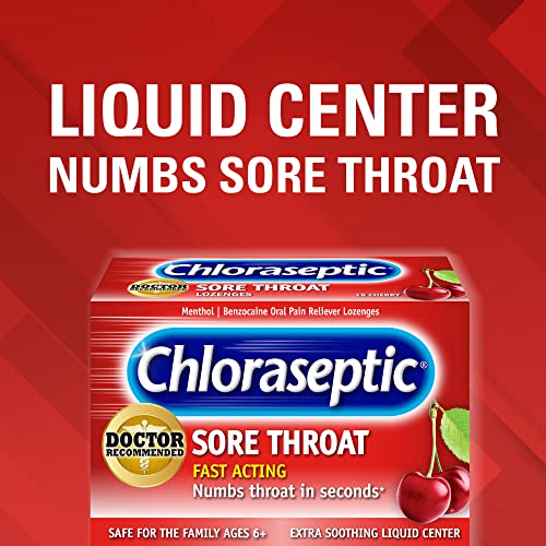 Chloraseptic Sore Throat Lozenges, Cherry, 18 Count, 6 Pack Pricepulse