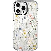 CASETiFY Clear iPhone 16 Pro Max Case [Not Yellowing / 6.6 ft. 3X Military Grade Drop Protection/Compatible with Magsafe] - Dreamy Floral Pattern - Clear