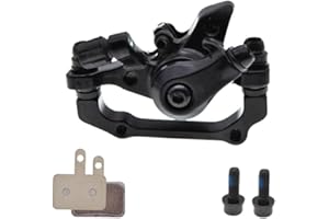Bike Disc Brake Kit, Mechanical Aluminum Alloy Caliper Mechanical Brake Caliper For Ebike With 160Mm, Front And Rear Accessor
