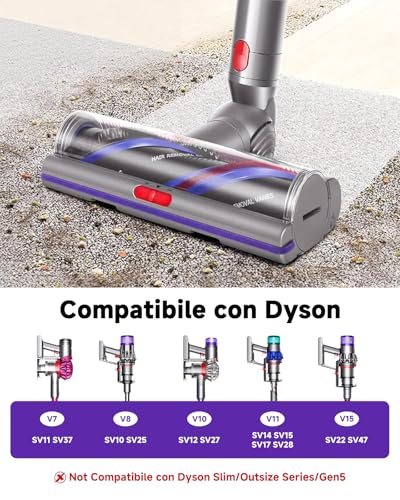 Yivy High Torque Brush for Dyson V11 Vacuum Cleaner, Motorized Brush Compatible with V11 V15 V10 V8 V7, Ideal for Carpets and Hard Floors, Adjustable Airflow