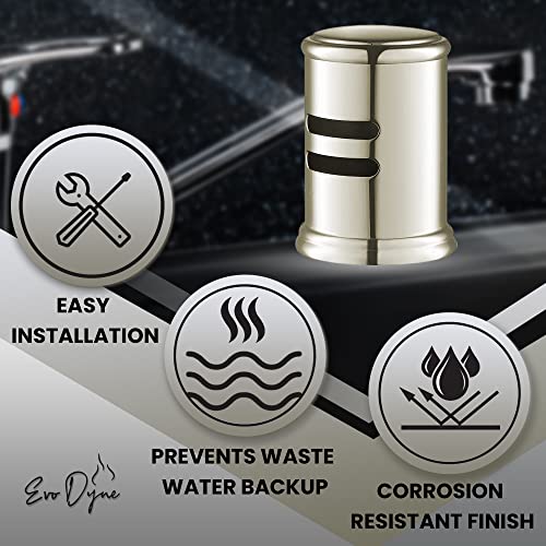 Dishwasher Air Gap ( 72020 Brushed Nickel Kit) Aftermarket Replacement Compatible With All