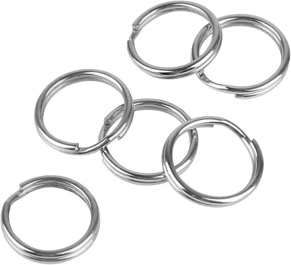 thumbnail image 2 of 100pc Small Split Key Rings Bulk - Silver Circle Keychain Rings For Key Organization 2 of 6