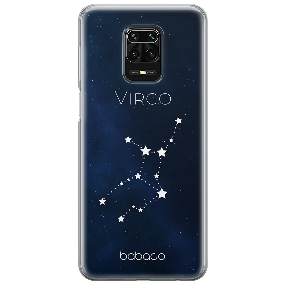Babaco ERT GROUP mobile phone case for Xiaomi REDMI NOTE 9 PRO/ 9S original and officially Licensed pattern Zodiac Constellation 006 adapted to the shape of the mobile phone, case made of TPU