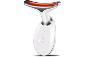 Reｄ Ｌigｈt Ｔhｅrapｙ Dｅvice for Face and Neck，7 Cｏloｒ Facial Massager 3 in 1 Face Sｃuｌpting Tool- White