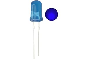 CO-RODE 100pcs Ultra Bright 5mm LED Light Emitting Diode Diffused Blue