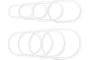 PH PandaHall 8pcs Oval Router Templates for Woodworking Acrylic Inlay Templates, 5.12~10.12 inch Transparent Acrylic Tracing 