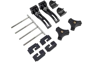 LLNSEAUTO Truck Tonneau Cover Replacement Installation Accessory | Fit for Tri-fold & Quad-fold Truck Bed Cover Hard Folding | Include T-bar (T-Bolt), Tonneau Cover Front Clamp, 2X Rear Clamp