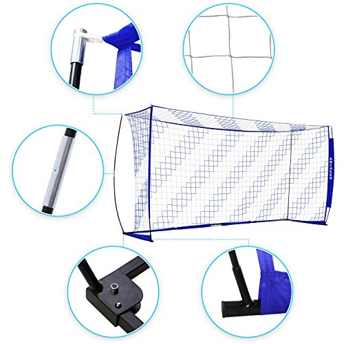 ANCHEER Portable Soccer Goal Net for Teens/Adults Quick SetUp Soccer