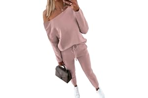 CHICME BEST SHOPPING DEALS Chic Me Women Long Sleeve Crewneck Pullover Tops and Pants Set Tracksuit 2024 Fall Outfit