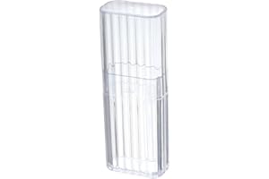 Portable Travel Storage Box, Small Sorting Container for On-The-Go, Clear Plastic Organizing Case for Cotton Swabs Band-Aids 