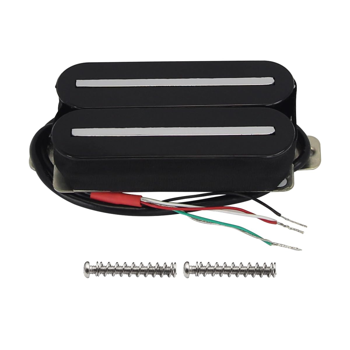 FLEOR Pickup Dual Hot Rail Humbucker Pickups 7-8K Neck Pickup Ceramic Electric Guitar Pickup Humbucker, Black — image 1