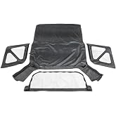 RAMPAGE PRODUCTS Rampage Factory Replacement Soft Top | Vinyl, Black Denim with Clear Windows | 98815 | Fits 1995 - 1998 Suzuki Sidekick/Geo Tracker