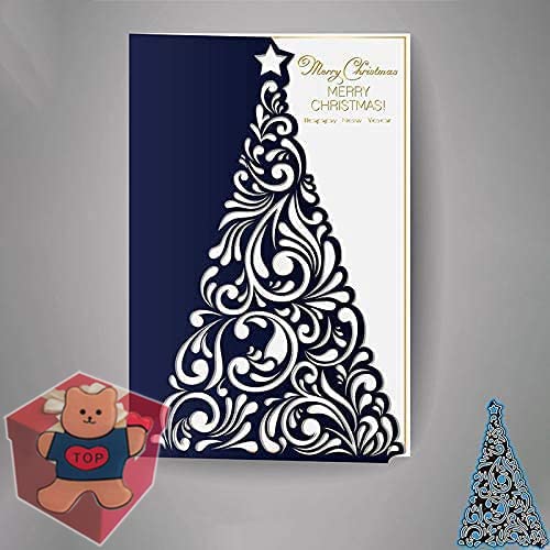 Christmas Tree Cutting Dies for Card Making，Christmas Tree Cutting Dies Cut Stencils for DIY Scrapbooking Photo Album Decorative Embossing Paper Dies for Card Making Templated+Cute Brooch Pin