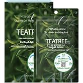 LINDSAY re:natural Teatree Korean Modeling Mask, Cooling &amp; Soothing, 5x35g | Korean Peel Off Mask with Tea Tree, Glucose Gel Modeling Pack | Home Spa for Sensitive Skin | No Bowl Needed