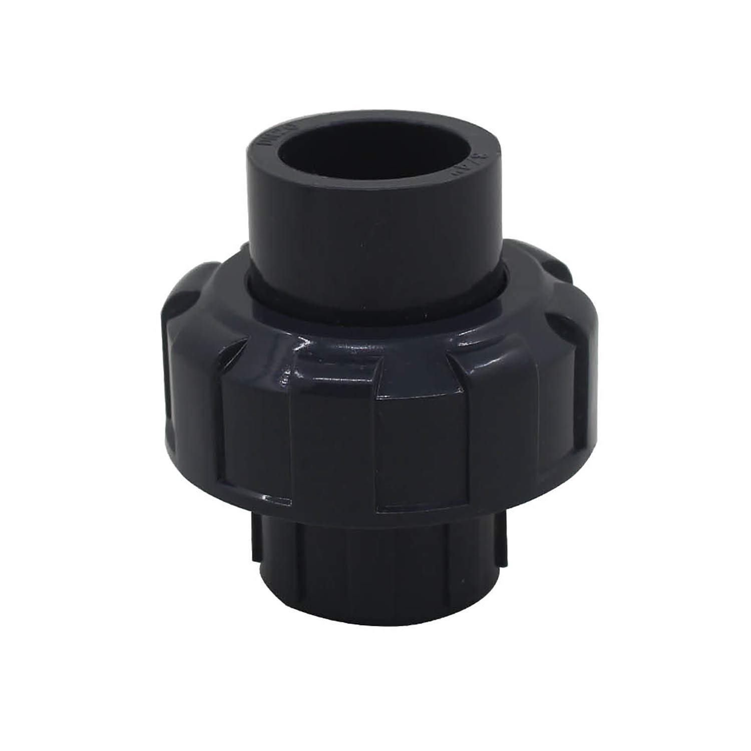 PVC Socket Union 20 25 32 40 50 63 75 90 110mm Swimming Pool Socket Pump Union Fitting PVC Pipe Union with o Ring Coupling Plastic (Inner Diameter 20mm)