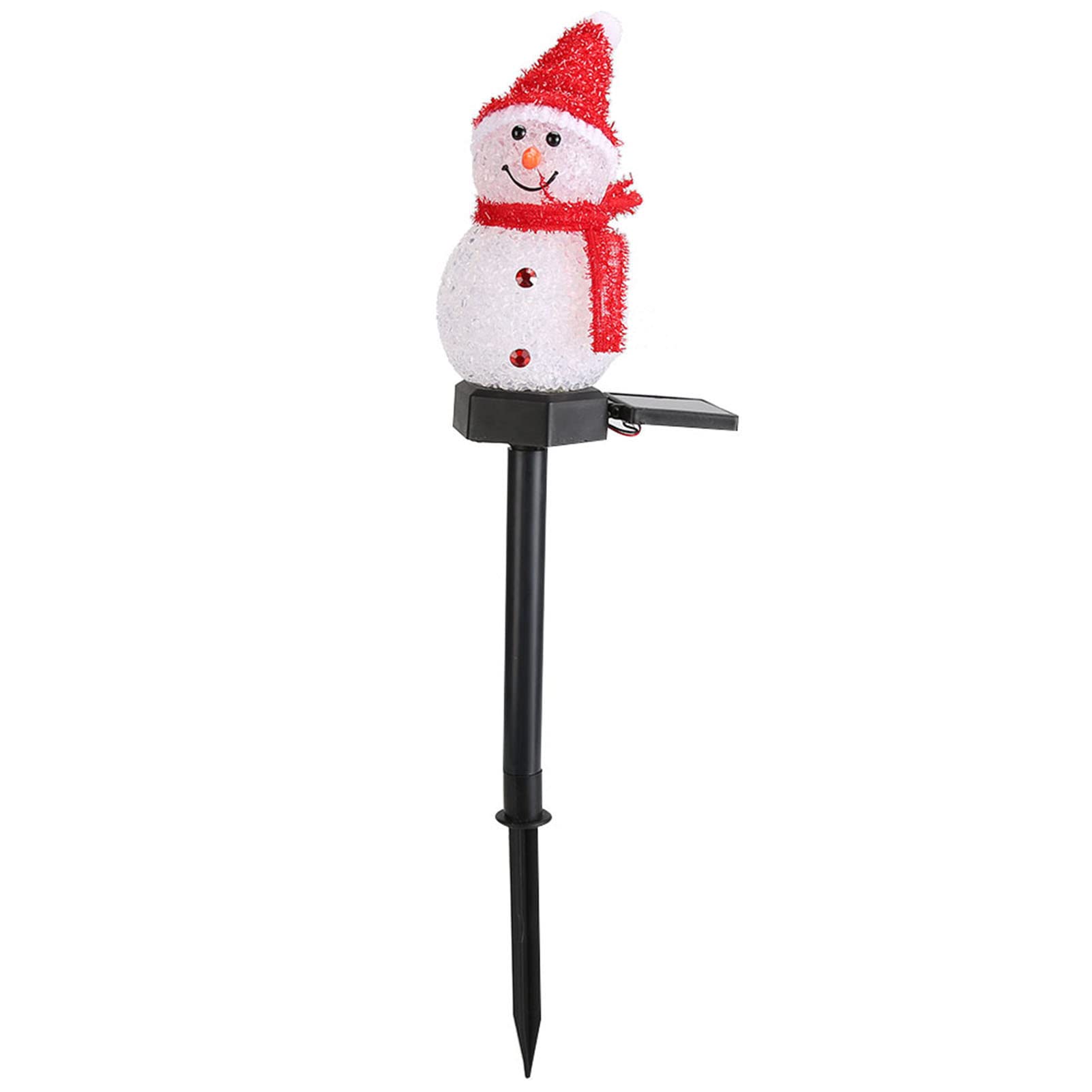 Leapiture LED Lawn Light LED Solar Garden Light Snowman Lawn Light Outdoor LED Lawn Lamp Snowman Solar Stake Lights Garden Light Lawn Light for Hoe Garden Outdoor Yard