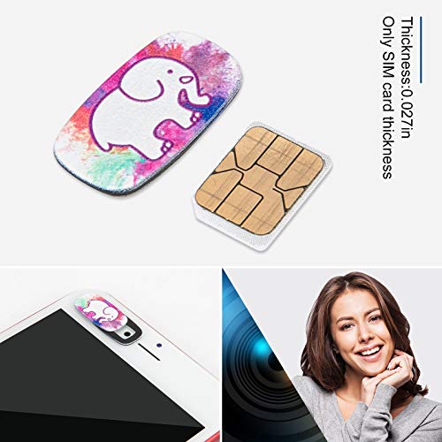 Laptop Webcam Cover, 0.027In Ultra Thin Slide Laptop Camera Cover Strong Adhesive Security Webcam Privacy Cover Slide Blockers for MacBook Pro/Air, iMac, PC, Ipad, Smartphone, Echo Spot (w-3p)