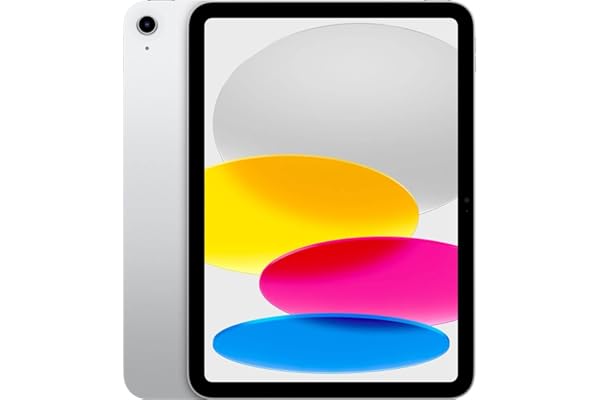 Apple iPad (10th Generation, 10.9-inch, 2022), 64GB, Wi-Fi, Silver (Renewed)