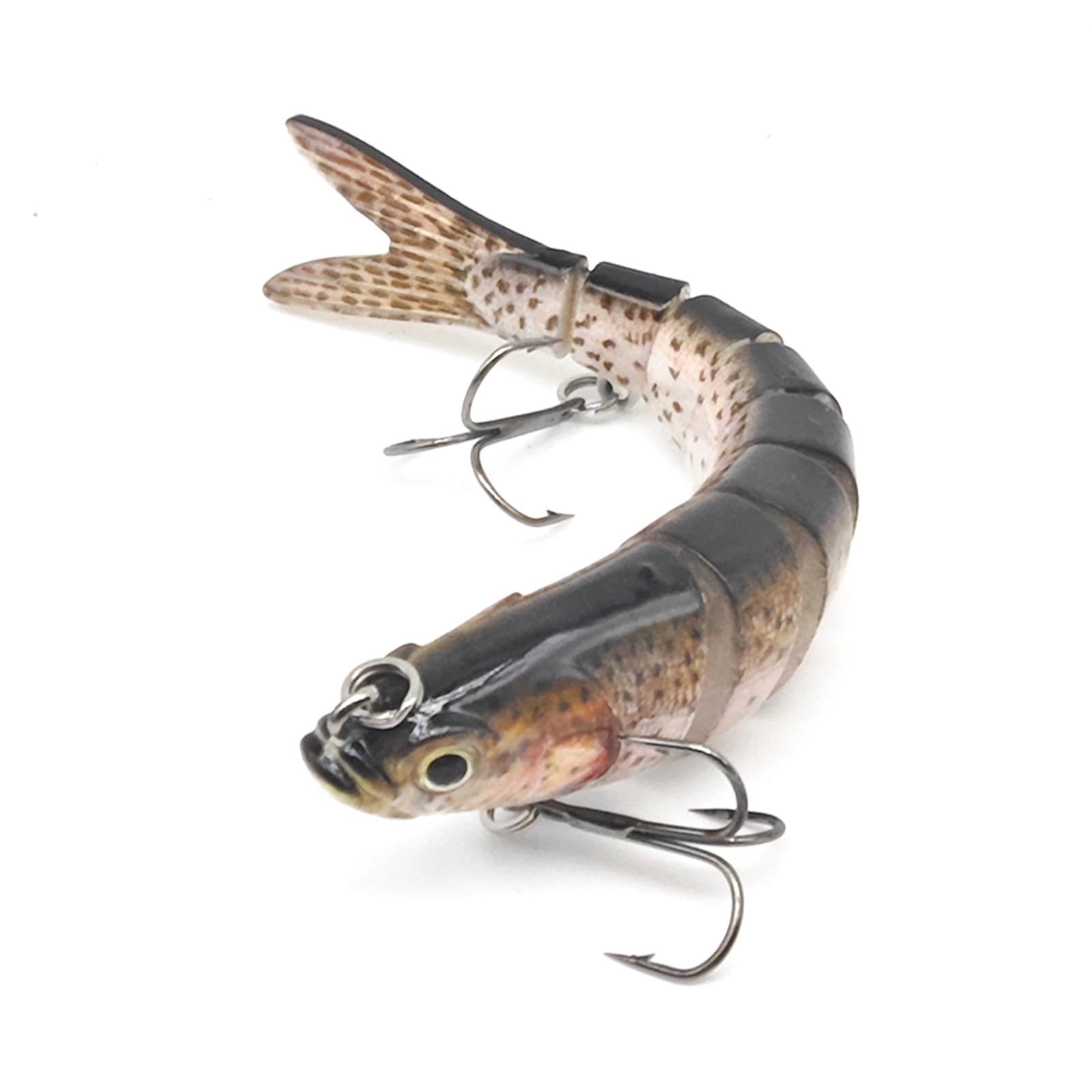 TUXIBIN Fishing Lures, Multi Jointed Pike Lure, Sea Fishing Lures for Bass Perch Trout, Swimbaits Slow Sinking Bionic Swimming Lures, Freshwater Saltwater Fishing Accessories