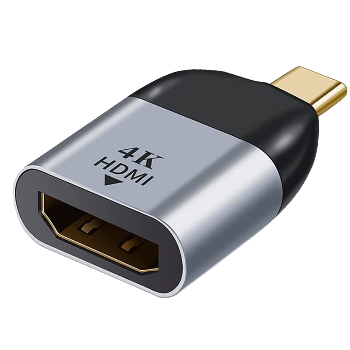 Herfair USB C to HDMI Adapter,4K Aluminum Type C Male to HDMI Female Converter Compatible with MacBook Pro/Air 2019/2018, Galaxy S20/S10/S9/S8, SurfaceBook,ChormeBook (Only for DP Alt Mode Devices)