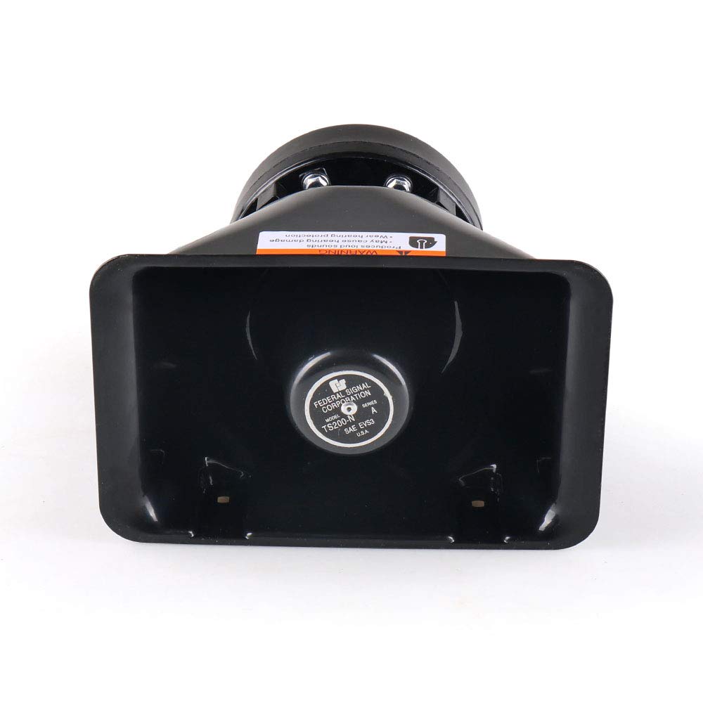 12V 200W 9 Tones Loud Car Warning Alarm Police Siren Horn Speaker PA with Handheld Microphone System for Truck,Police,Vehicles,Car,SUV,ATV,Ambulance