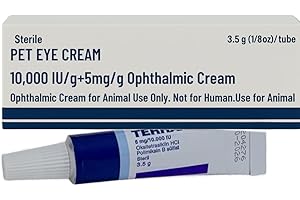 Makro Space Pet Eye Cream Health, Premium Eye Cream for Cats, Dogs, Cattle, Sheep, Horse and Bird 3.5 gr/1 Tube for All Pets, Premium Tube Cream