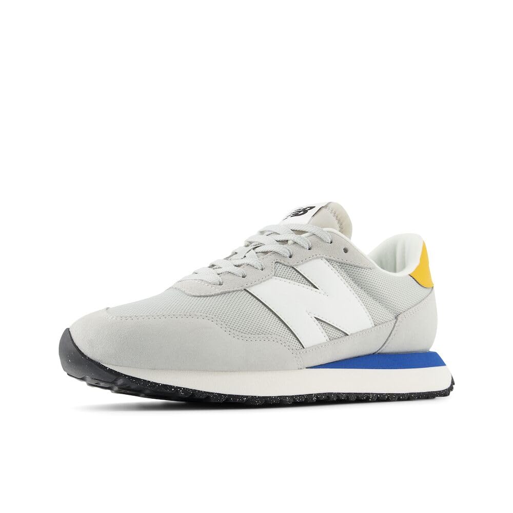 New Balance Men's 237 V1 Sneaker, Brighton Grey/White/Varsity Gold, 4 Image