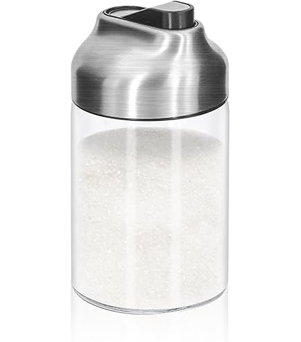 Mason Jar Dispenser Lid Simply Homemade S (6-Pack) Silver Sugar