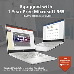 HP New 14" HD Ultral Light Thin Laptop, Quad-Core