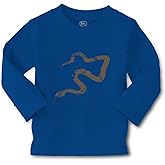 Kids Long Sleeve T Shirt Snake Shadow Animals Funny Cotton Boy & Girl Clothes Funny Graphic Tee Royal Blue Design Only 5 6T