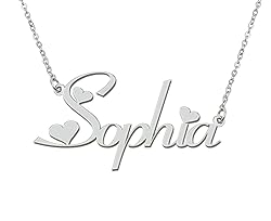 Aoloshow Stainless Steel Silver Sophia Name