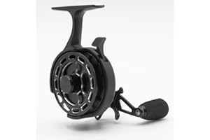 ANATONO ICI Ice Fishing Reel, Inline Freespool Reel, Magnetic Drop System Inline Ice Reel, Free-Spool Bidirectional Lever, Large Spool Diameter, 3+1 Shielded BB, 2.7:1 High Speed Ratio