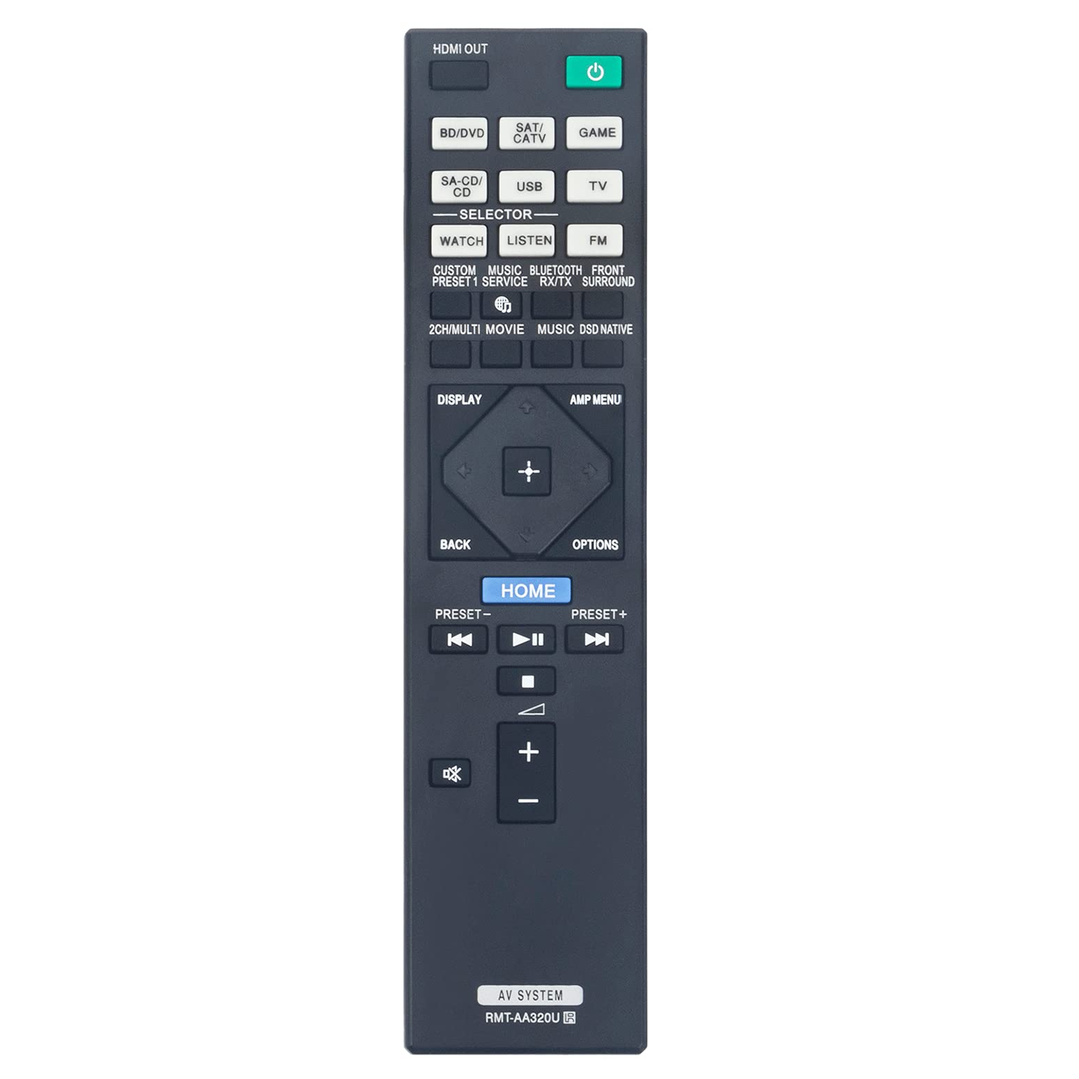 VINABTY RMT-AA320U RMTAA320U Remote Control fit for Sony Audio STRDN1080 STR-DN1080