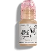 Perma Blend Vanilla Chai Skin Tone Tattoo Ink 0.5 oz | Vegan Formula Pigment, Professional Tattooing Supplies, Suitable for Areola or Skin Correction Microblading