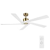 WINGBO 54 Inch DC Ceiling Fan without Lights, 5