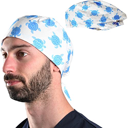 GIMA Hood Various Patterns Surgical Caps Made from 100% High-Quality Pure Poplin 40 Cotton, Absorbent, Highly Breathable, Latex-Free And Autoclavable At 134 °C